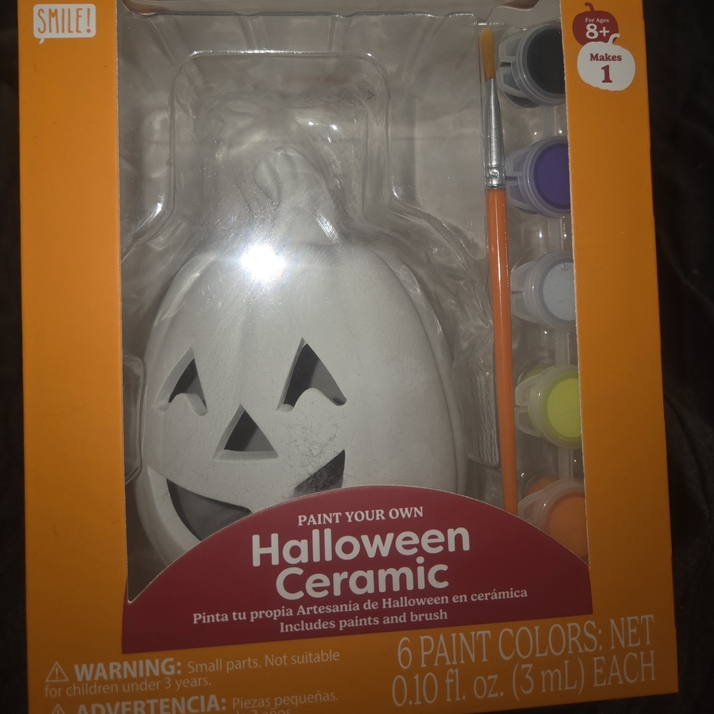 Halloween Ceramic Paint Kit - White